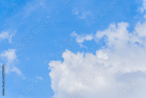 Blue sky and white clouds in the sky