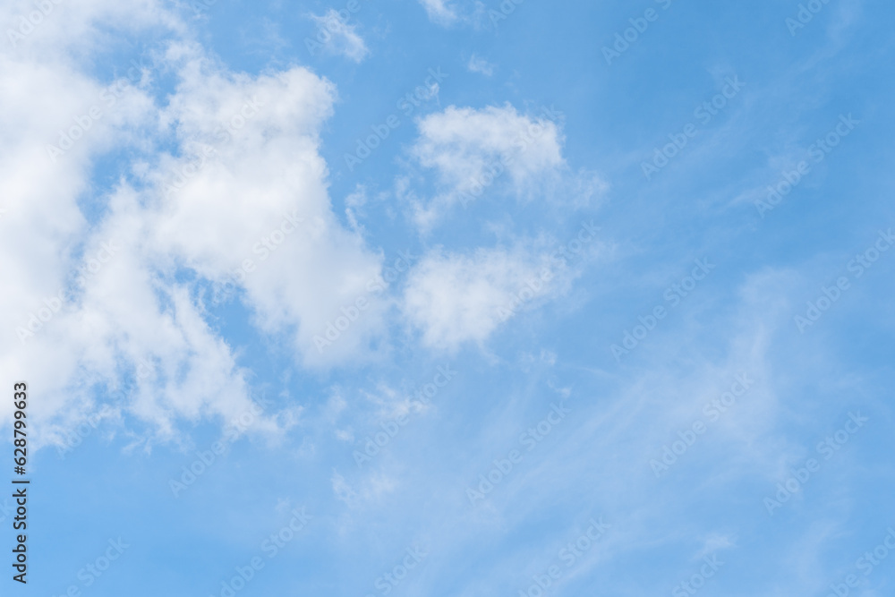 Blue sky and white clouds in the sky Blue sky and white clouds in the sky