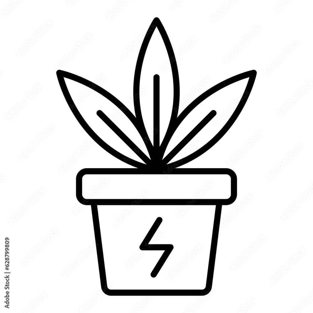 Green energy icon Green energy icon