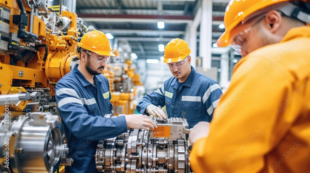 Engineer team maintenance in industry factory Engineer team maintenance in industry factory