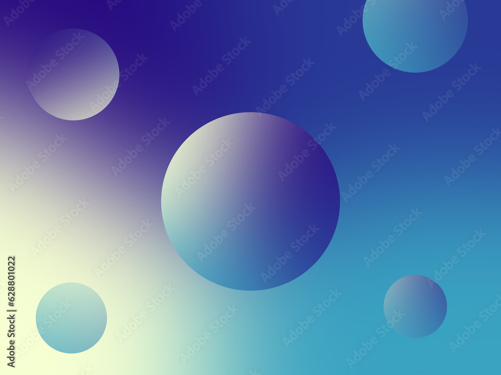 Gradient circle abstract ppt background