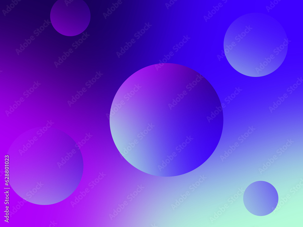 Gradient circle abstract ppt background