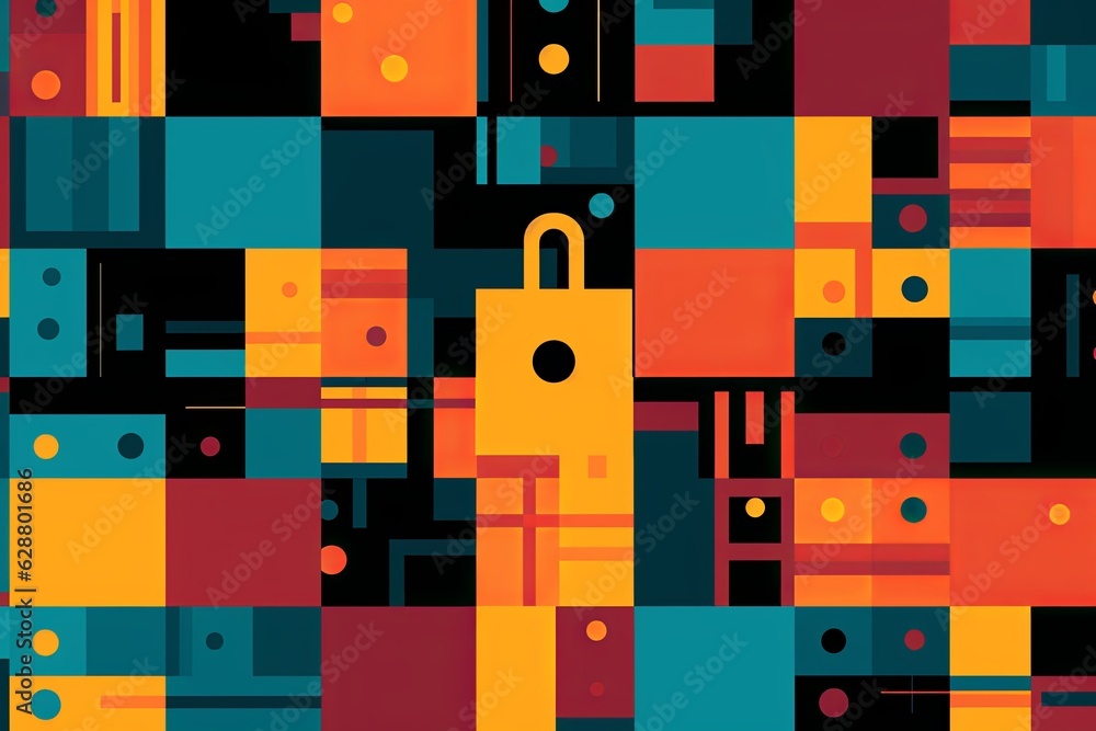 Modern Tech Encrypted Data Theme Background Modern Tech Encrypted Data Theme Background