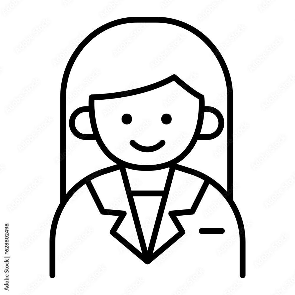 Secretary, business woman icon Secretary, business woman icon