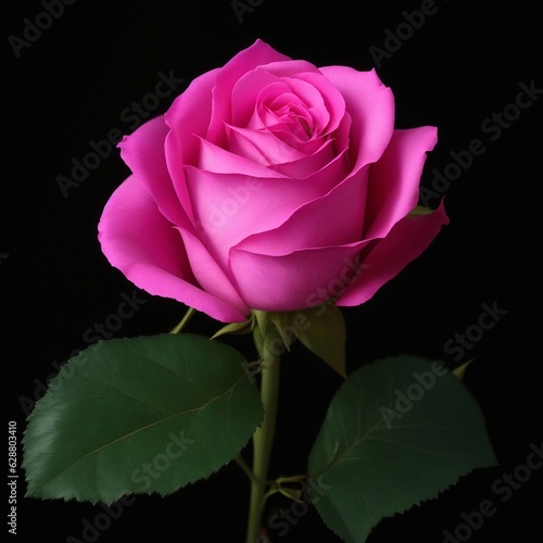 single pink rose