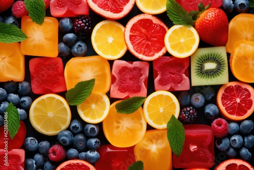 Fruit puzzle diet. Generate Ai