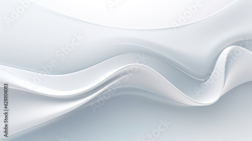 Abstract white background with smooth line © tashechka