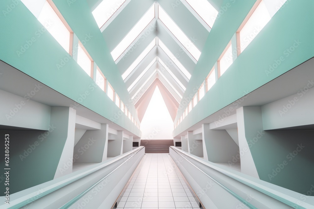 Fototapeta premium Otherworldly Minimalist Architecture Design Photo