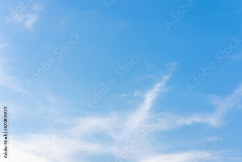 Blue sky and white clouds in the sky