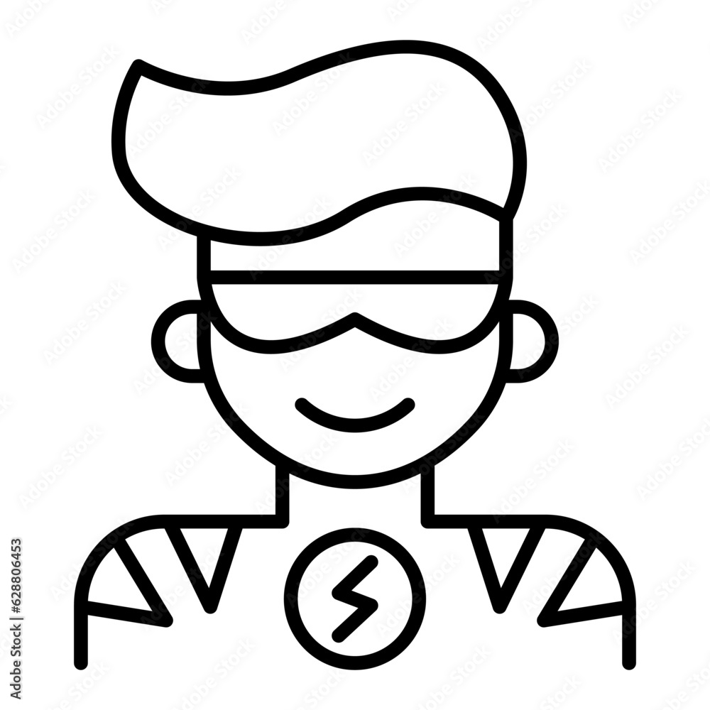 Super hero icon Super hero icon