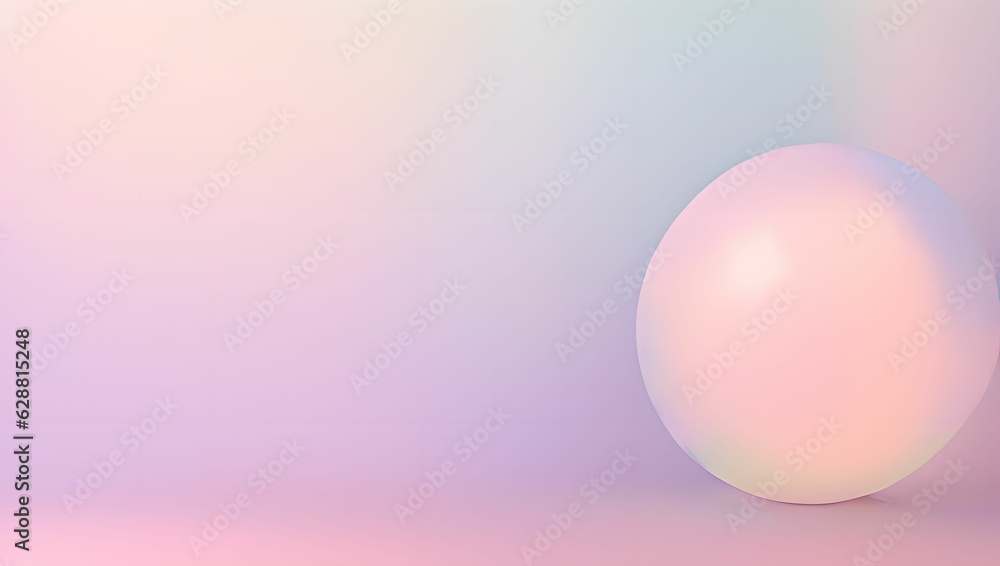 Pastel color illustration background design, light and purple, and rainbow light. ball- Generative AI Pastel color illustration background design, light and purple, and rainbow light. ball- Generative AI