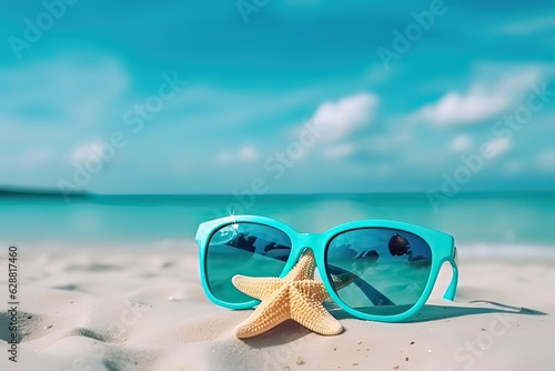 Beautiful colorful background for summer beach holiday 
