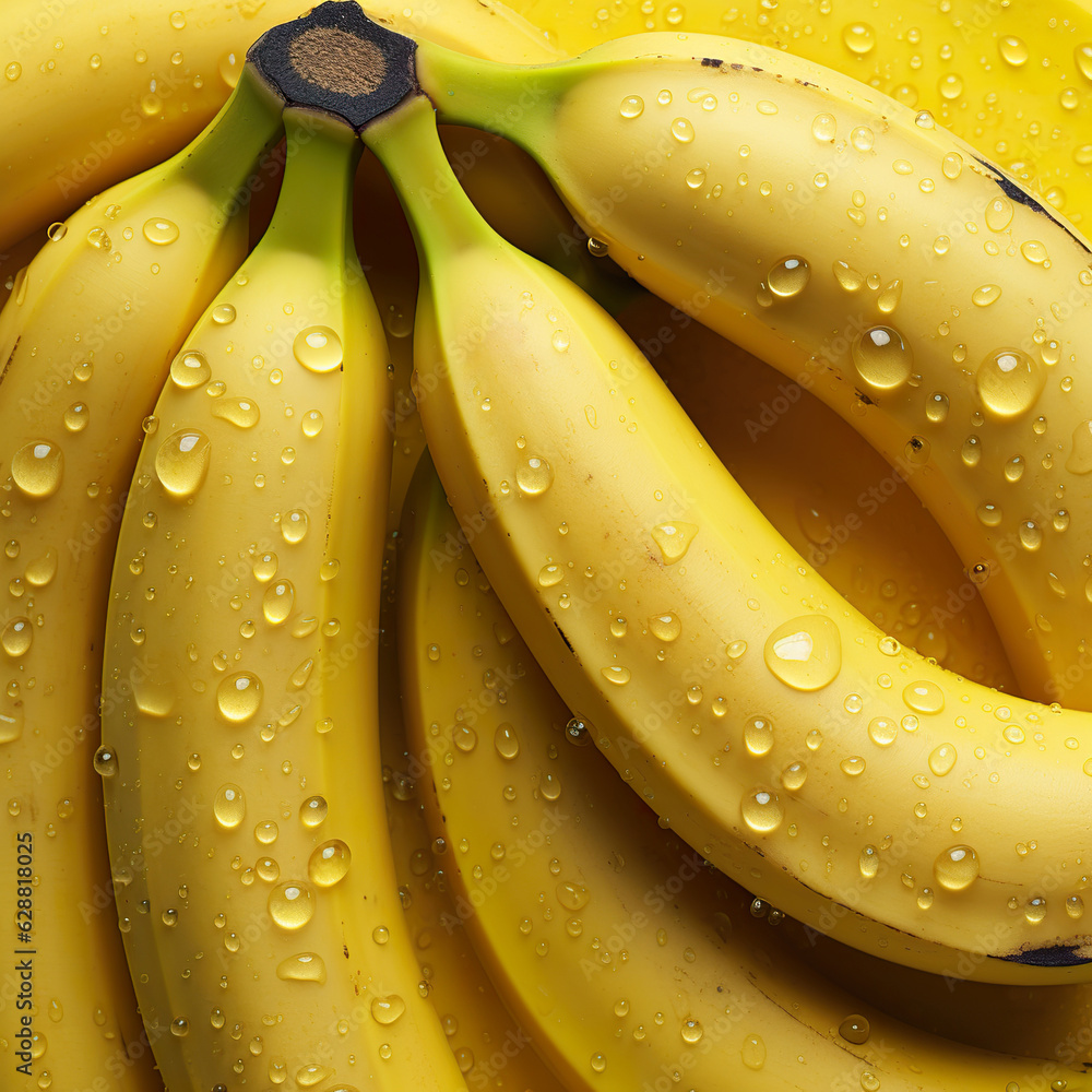 Close up fresh banana background