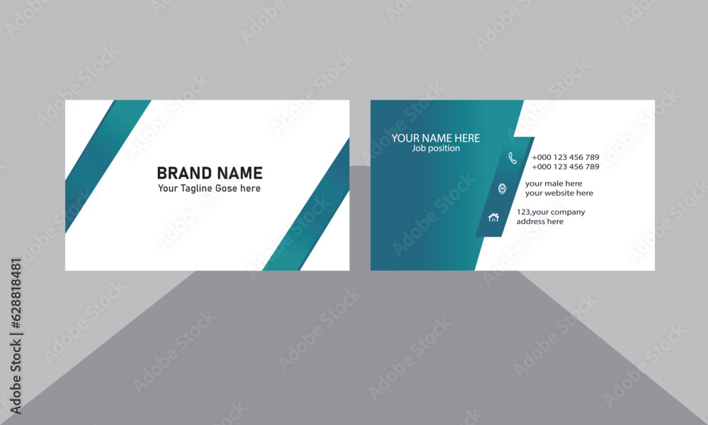 Modern Creative and simple Business Card Template. Modern Creative and simple Business Card Template.