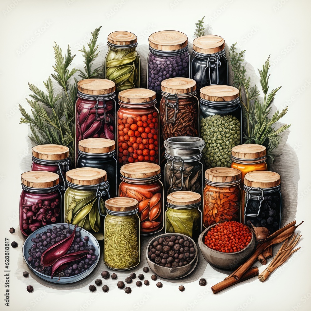 Herbs and Spices Set Clipart Herbs and Spices Set Clipart