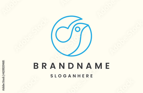 Letter o whale logo template vector illustration design