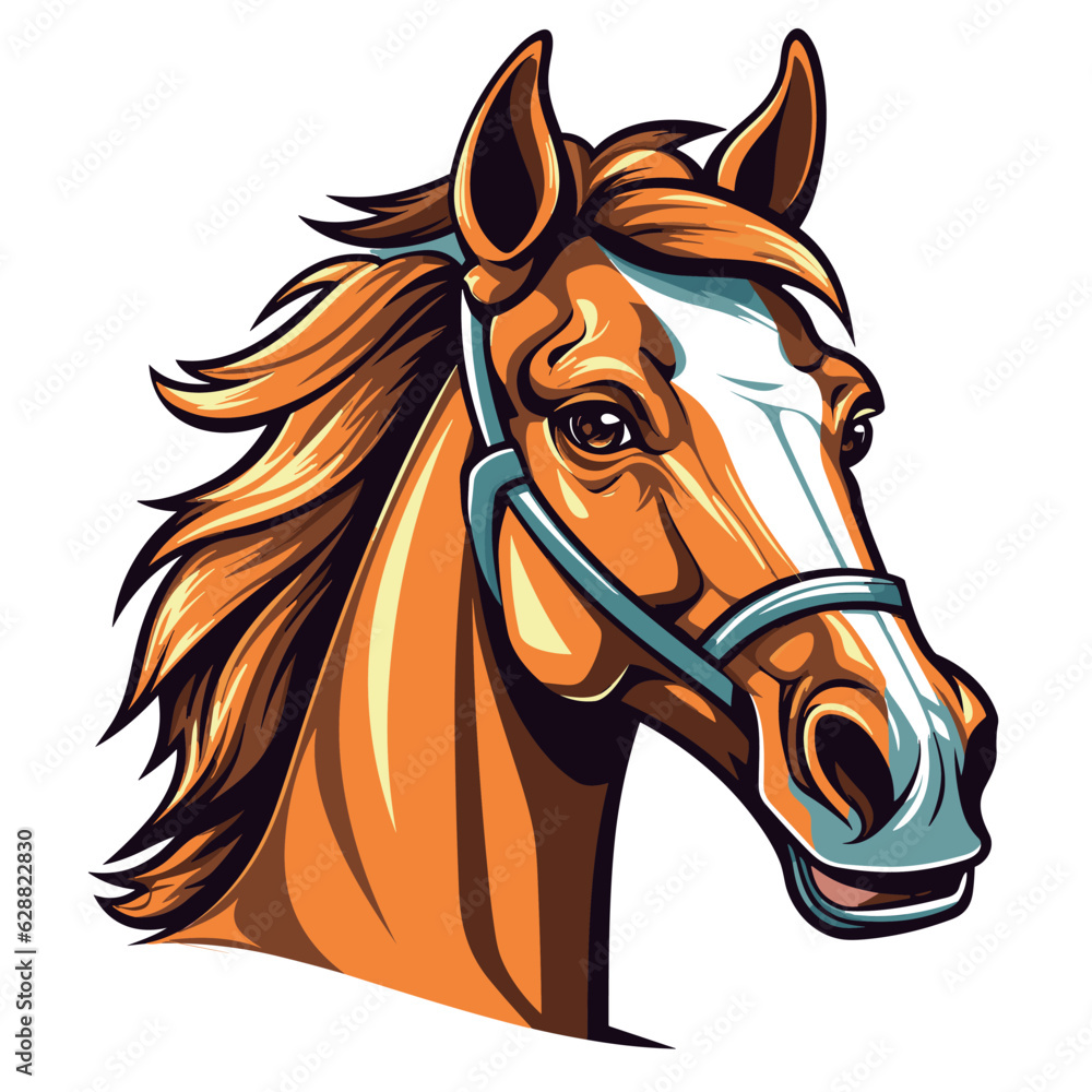 A  horse Vector Illustration