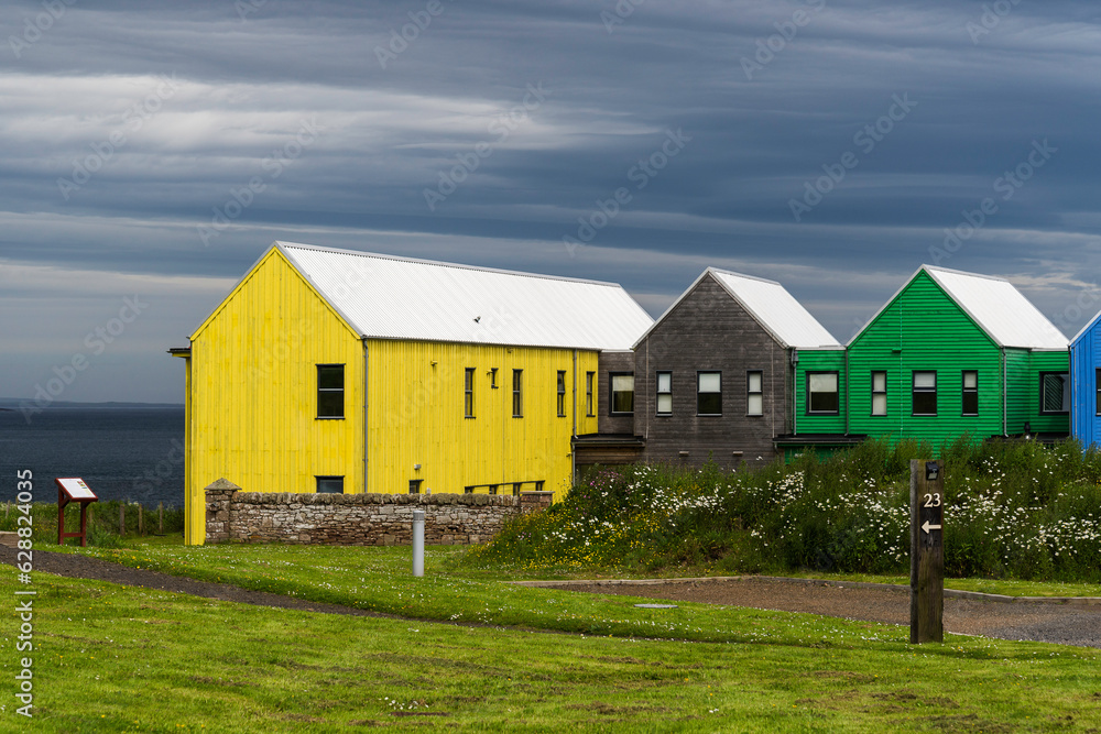 view of John o' Groats village, North of Scotland view of John o' Groats village, North of Scotland