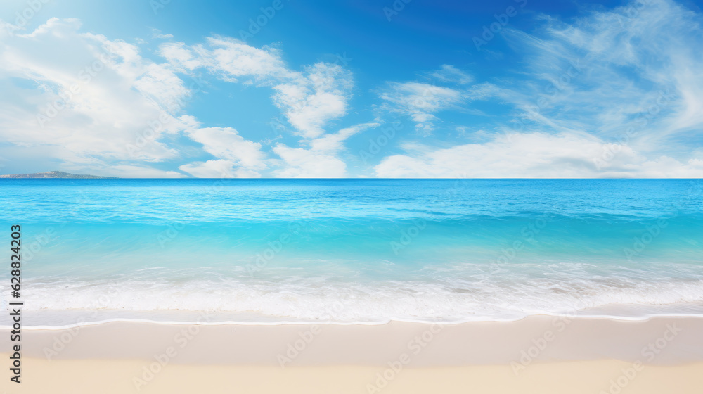 Beautiful background image of tropical beach. Bright summer. Generative ai Beautiful background image of tropical beach. Bright summer. Generative ai