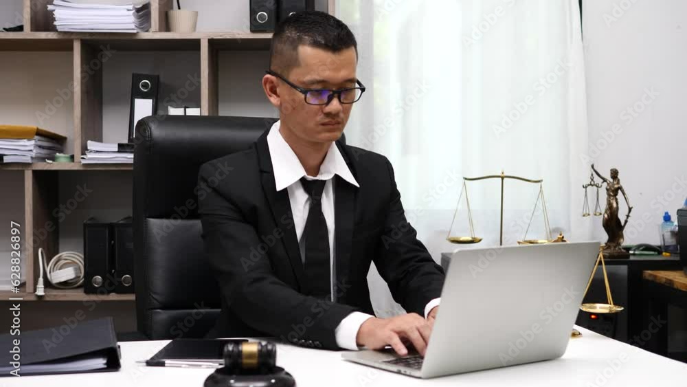 Lawyers having Concepts of Legal services at the law office work Legal advice online on computer labor law Lawyers having Concepts of Legal services at the law office work Legal advice online on computer labor law