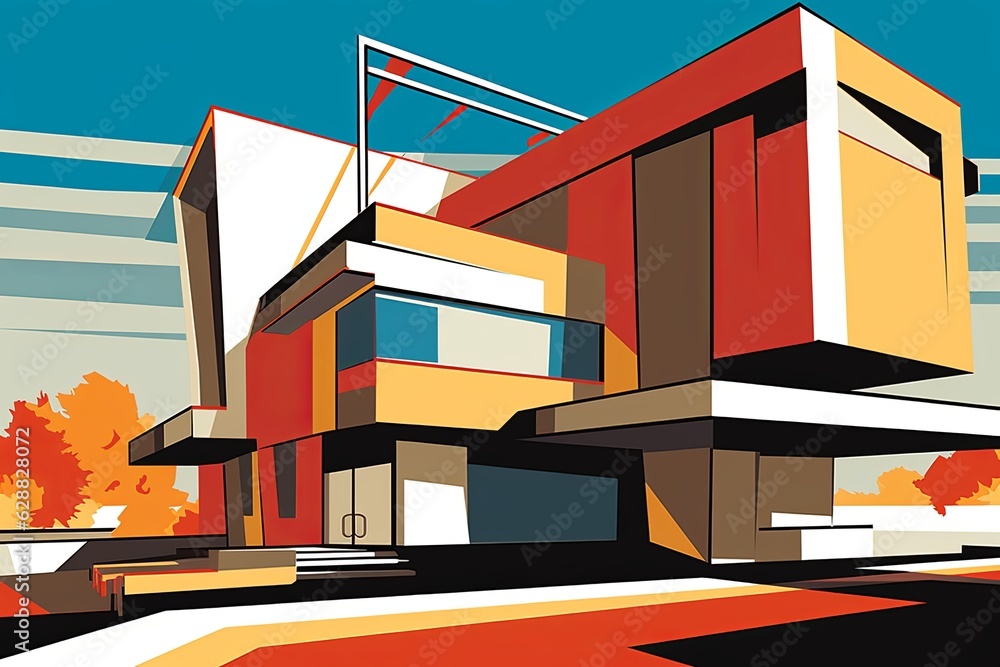Simple Urban Architecture Minimalist Background Design Simple Urban Architecture Minimalist Background Design