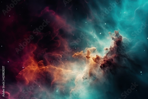 Abstract cosmic background, created with Generative AI technology © Artem