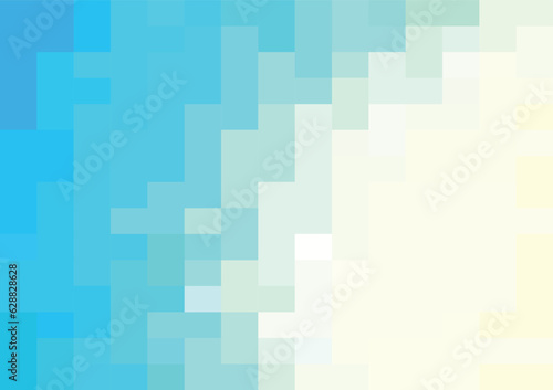 Abstract pixels pattern. geometric mosaic background, teal color gradient. vector illustration template for wallpaper, wrapping paper, web banner, website, poster.