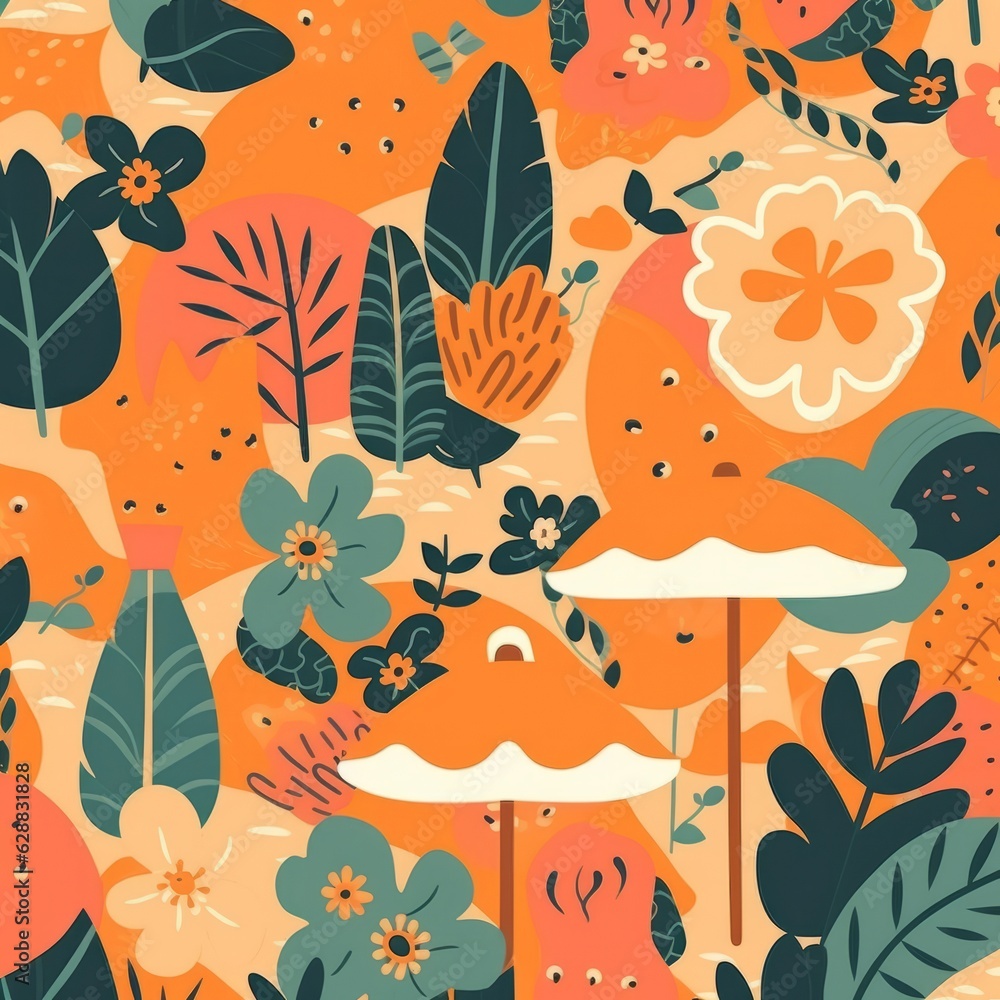 Summer Themed Background Design Summer Themed Background Design