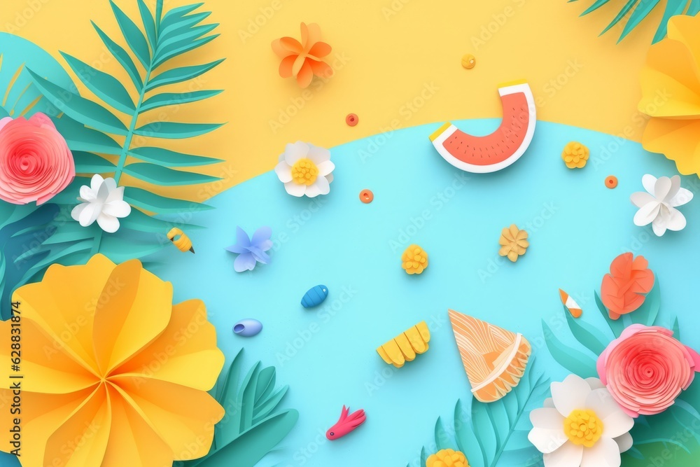 Summer Themed Background Design