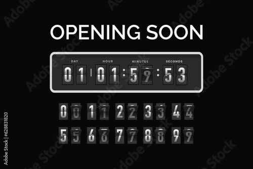  vector flat design coming soon background