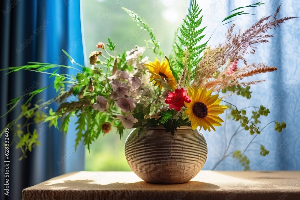 Summer Themed Flora Arrangement Portrait Summer Themed Flora Arrangement Portrait