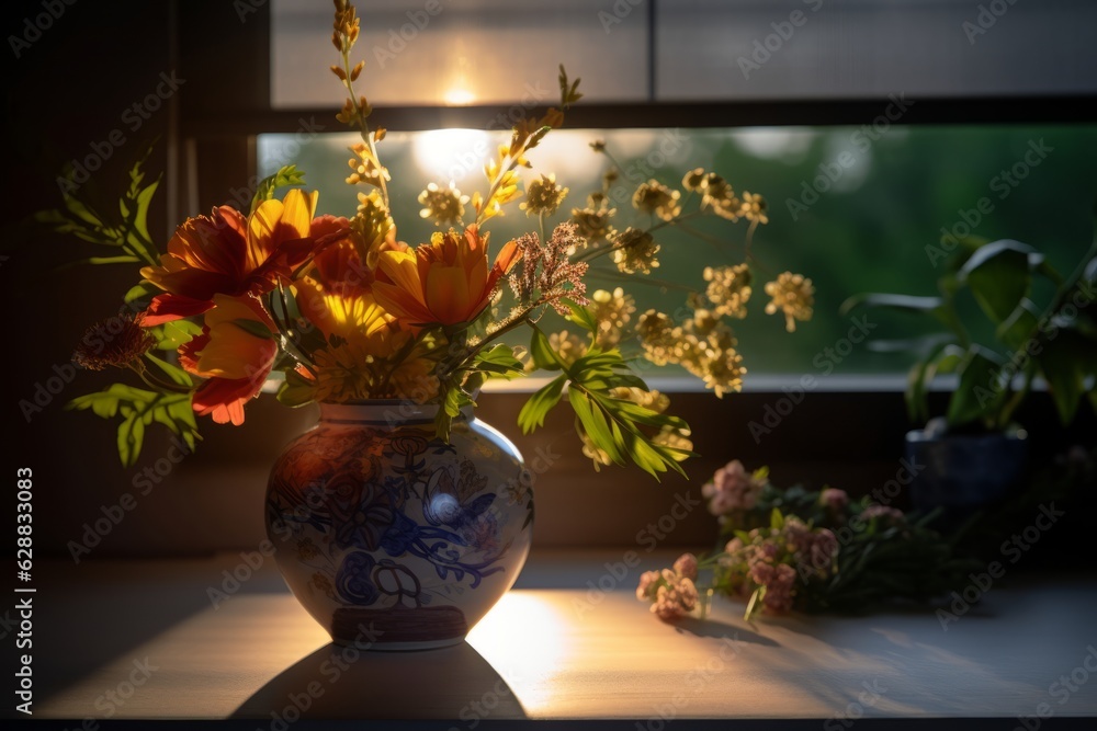 Summer Themed Flora Arrangement Portrait Summer Themed Flora Arrangement Portrait