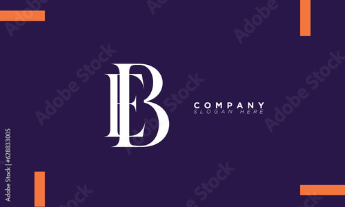EB Alphabet letters Initials Monogram logo BE, E and B