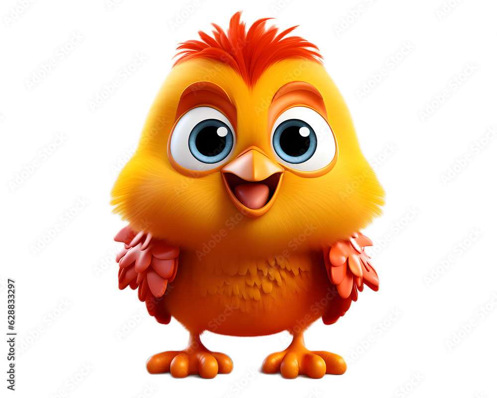 Charming 3D Chicken on a Whimsical Farm Adorable Poultry Illustration with Transparent Background Generative Ai Charming 3D Chicken on a Whimsical Farm Adorable Poultry Illustration with Transparent Background Generative Ai