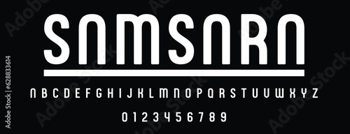 cool, bold and vintage styled display font typeface alphabet typography