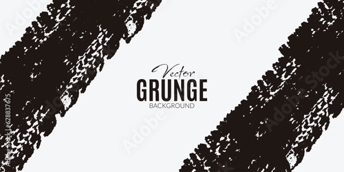 Vector grunge brush stroke background with gondola color banner, poster, design