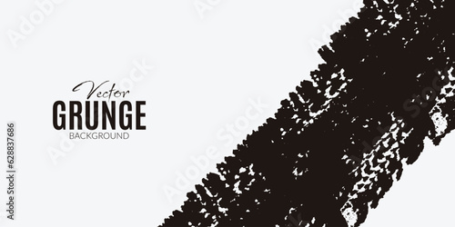 Vector grunge brush stroke background with dark color banner, poster, design