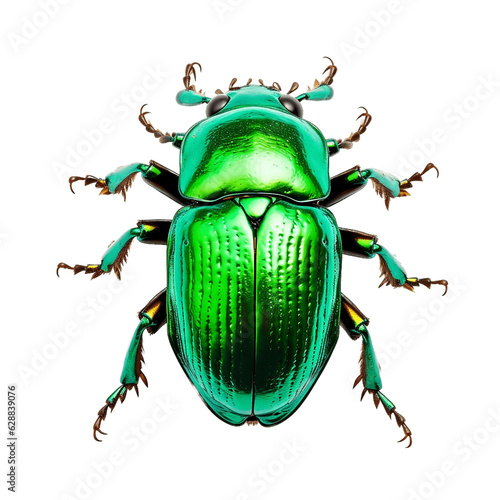 Green June Beetle Bug - Insect Grub Coleopteran Fly - Isolated Transparent Background. Ai © Artimas 
