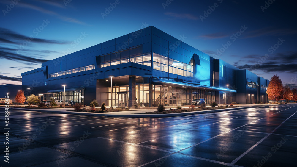 modern building exterior.generative ai modern building exterior.generative ai