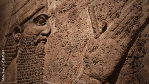 Relief Depicting Nabu, the Ancient Mesopotamian God of Scribes and Wisdom