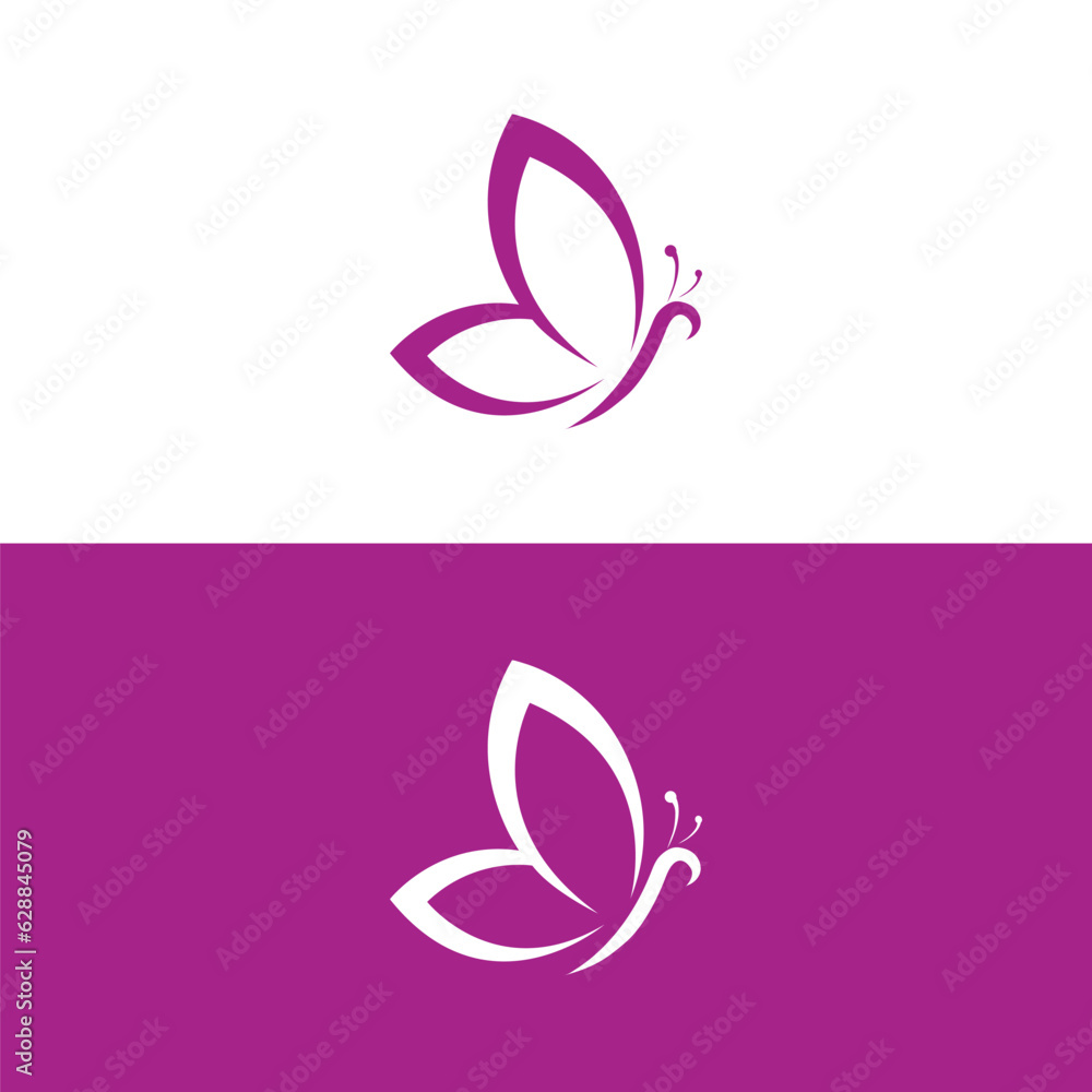 Fototapeta premium Big butterfly icon,Butterfly silhouette icons set, Vector Illustrations,white background,vector outline icons,Butterfly logo,Vector butterfly abstract logo