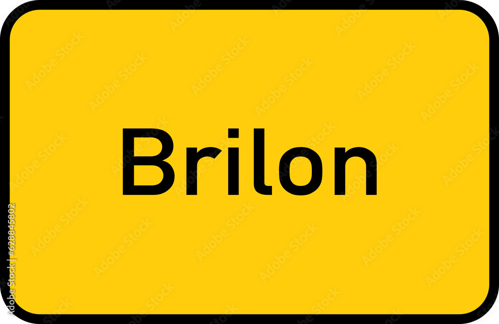 City sign of Brilon - Ortsschild von Brilon City sign of Brilon - Ortsschild von Brilon