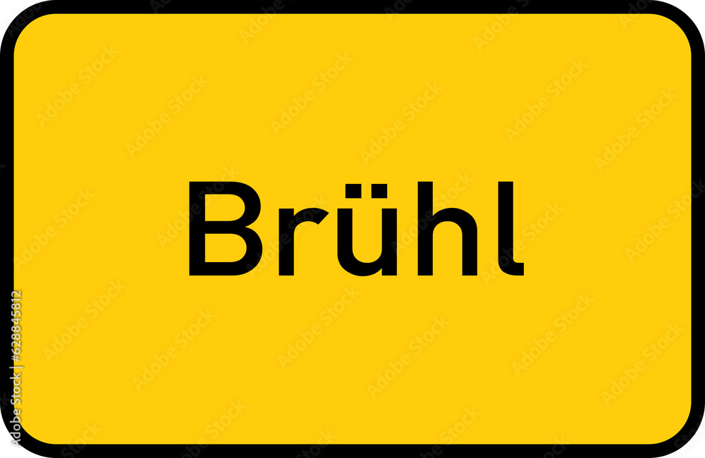 City sign of Brühl - Ortsschild von Brühl City sign of Brühl - Ortsschild von Brühl