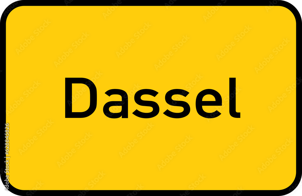 City sign of Dassel - Ortsschild von Dassel City sign of Dassel - Ortsschild von Dassel