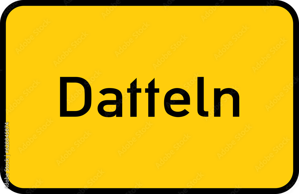 City sign of Datteln - Ortsschild von Datteln City sign of Datteln - Ortsschild von Datteln