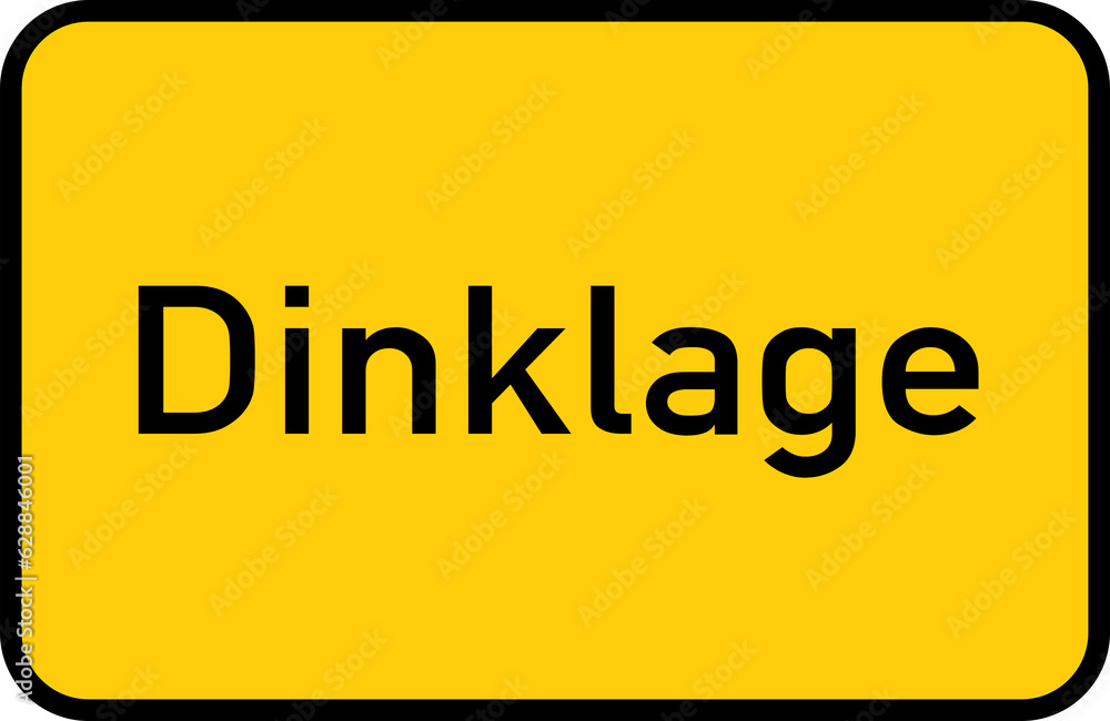 City sign of Dinklage - Ortsschild von Dinklage City sign of Dinklage - Ortsschild von Dinklage
