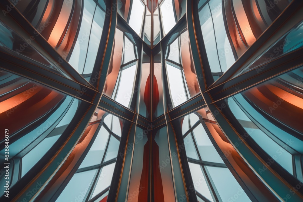 Unique Alien Otherworldly Futuristic Architecture Themed Background Design