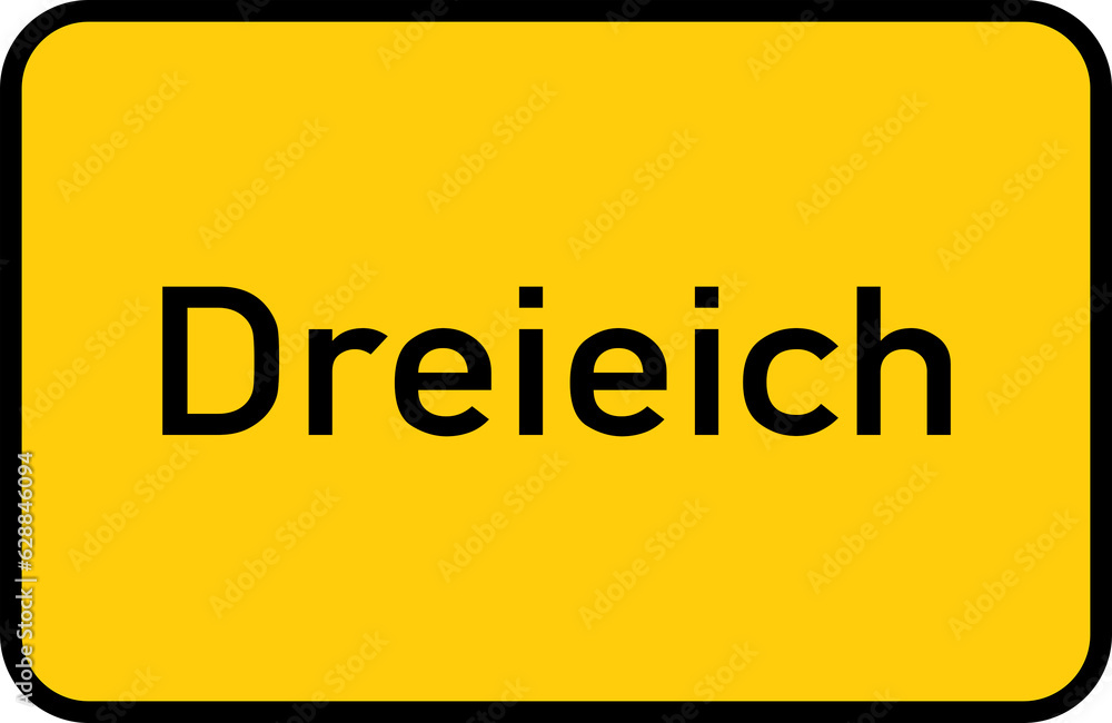 City sign of Dreieich - Ortsschild von Dreieich City sign of Dreieich - Ortsschild von Dreieich