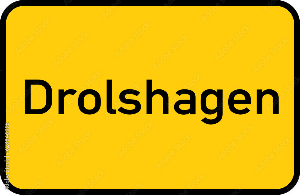 City sign of Drolshagen - Ortsschild von Drolshagen City sign of Drolshagen - Ortsschild von Drolshagen