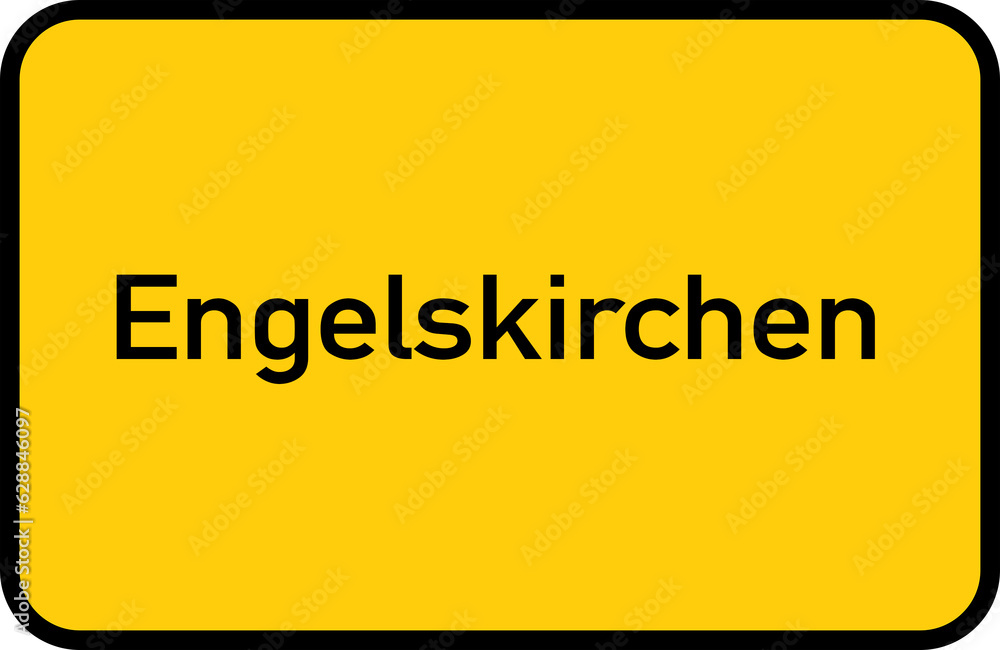 City sign of Engelskirchen - Ortsschild von Engelskirchen